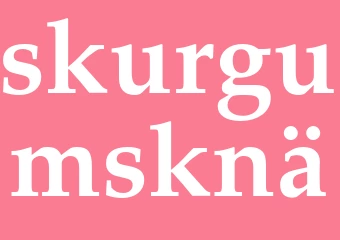 Synonym skurgumsknä