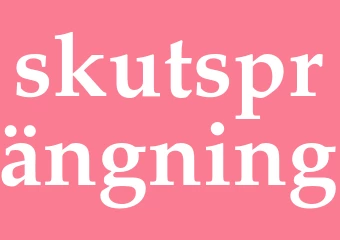 Synonym skutsprängning