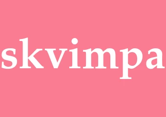Synonym skvimpa