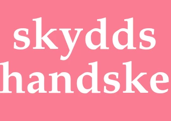 Synonym skyddshandske