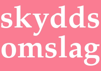Synonym skyddsomslag