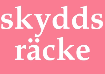 Synonym skyddsräcke