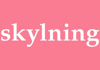 Synonym skylning