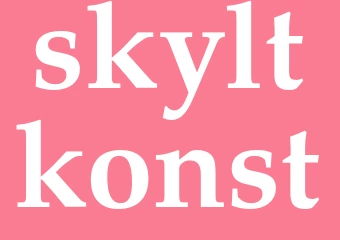 Synonym skyltkonst