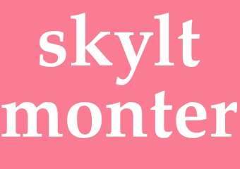 Synonym skyltmonter
