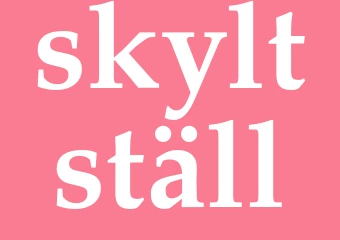 Synonym skyltställ