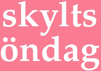 Synonym skyltsöndag