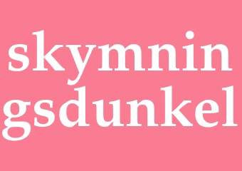 Synonym skymningsdunkel