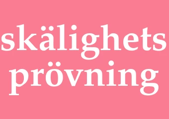 Synonym skälighetsprövning