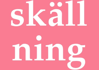 Synonym skällning