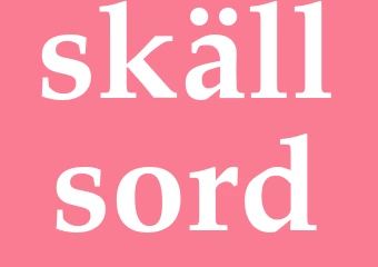 Synonym skällsord