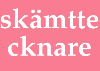 Synonym skämttecknare