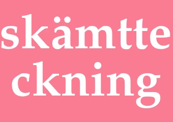 Synonym skämtteckning