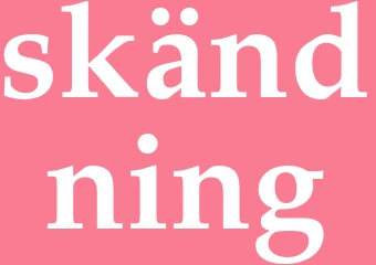 Synonym skändning
