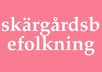 Synonym skärgårdsbefolkning