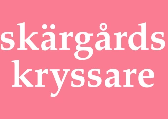 Synonym skärgårdskryssare