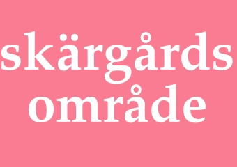 Synonym skärgårdsområde
