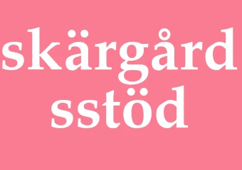 Synonym skärgårdsstöd