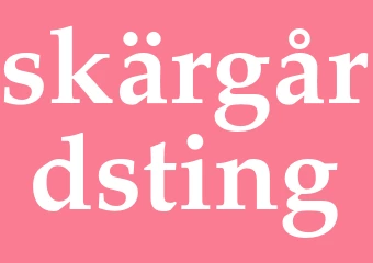 Synonym skärgårdsting