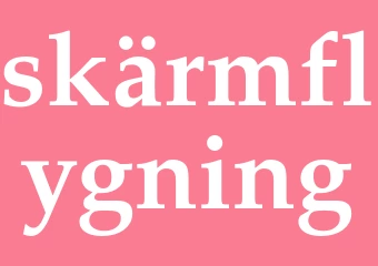 Synonym skärmflygning