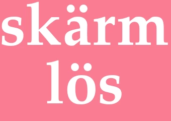Synonym skärmlös