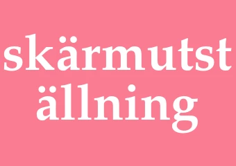 Synonym skärmutställning