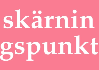 Synonym skärningspunkt