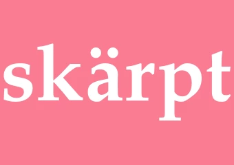 Synonym skärpt
