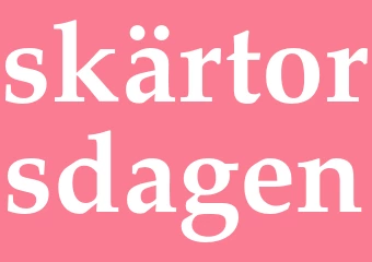Synonym skärtorsdagen