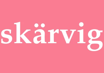 Synonym skärvig