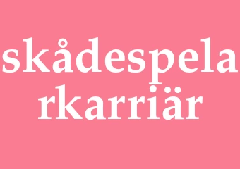 Synonym skådespelarkarriär