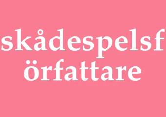 Synonym skådespelsförfattare