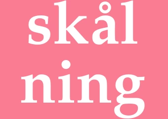 Synonym skålning