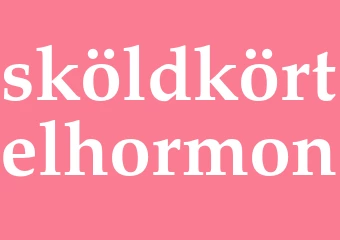 Synonym sköldkörtelhormon