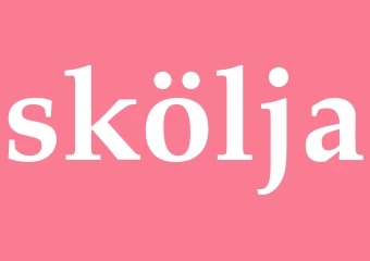Synonym skölja