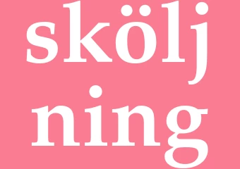 Synonym sköljning