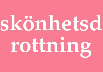 Synonym skönhetsdrottning