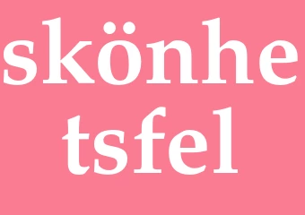 Synonym skönhetsfel