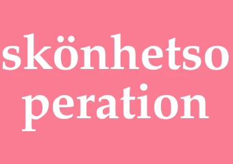 Synonym skönhetsoperation