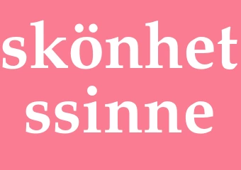 Synonym skönhetssinne