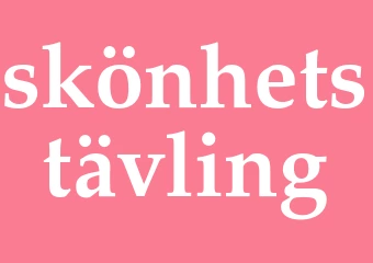 Synonym skönhetstävling