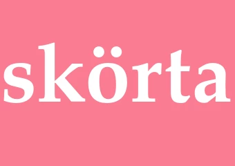 Synonym skörta