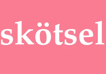 Synonym skötsel