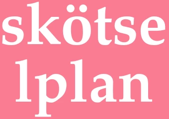 Synonym skötselplan