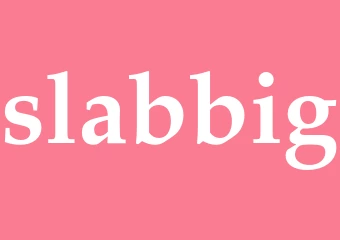 Synonym slabbig