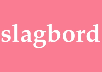 Synonym slagbord