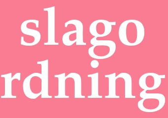 Synonym slagordning