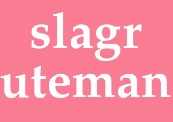 Synonym slagruteman