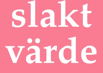 Synonym slaktvärde