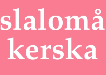 Synonym slalomåkerska